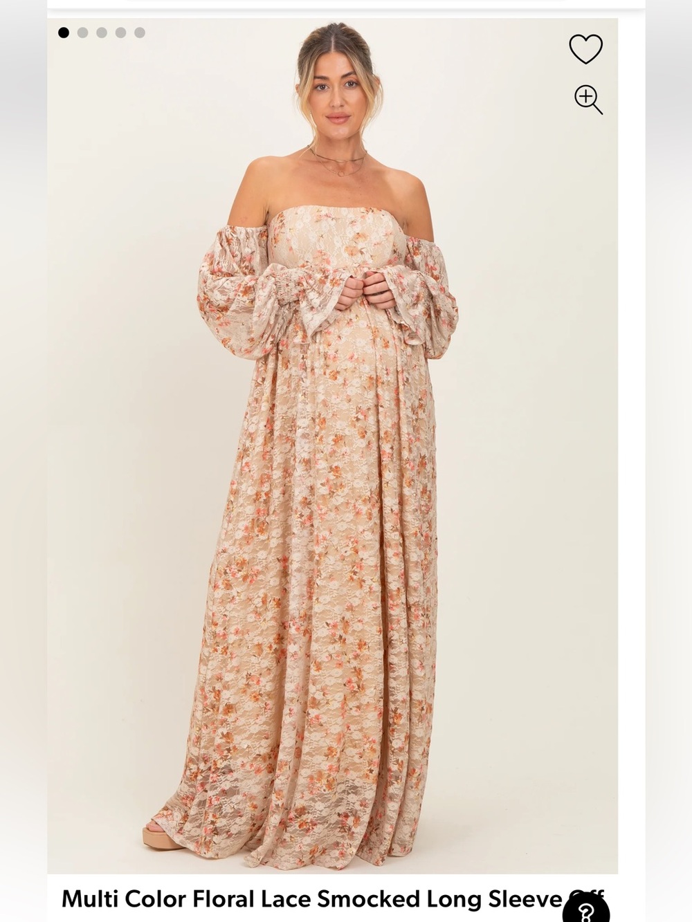Pink Blush Off the Shoulder Maxi
